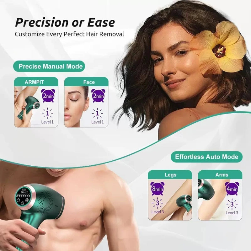 3 In 1 IPL Hair Removal Device Ice Compress Painless